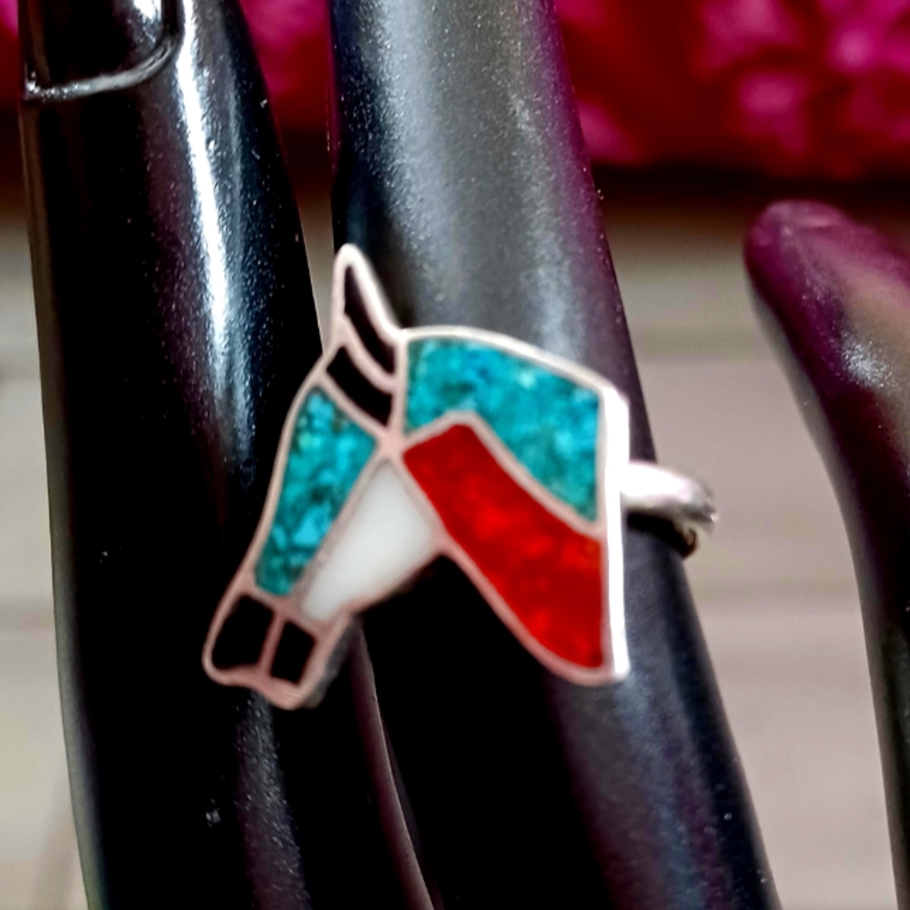 SOLD Vintage Inlay picture of a horse